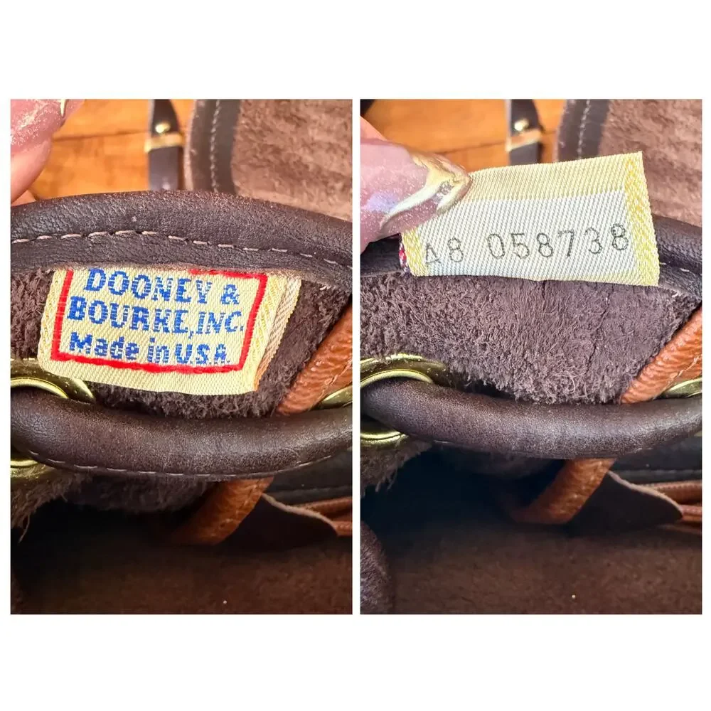 Vintage Dooney & Bourke Backpack Leather Backpack Chocolate Brown